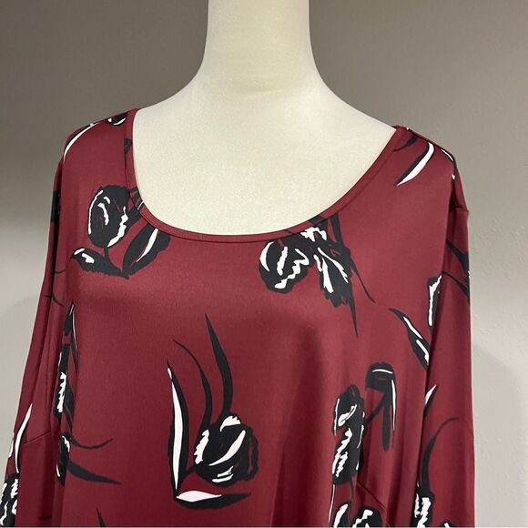 Ellos Long sleeve floral plus size stretchy dress size 2XL - Picture 2 of 14